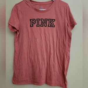 PINK | Victoria's Secret | T-Shirt | Logo | M | Dusty Rose
